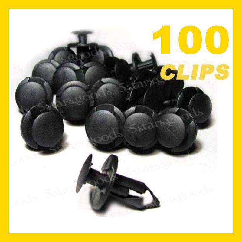 100 atv front rear plastic fairing part fender clips for honda suzuki (8mm hole)