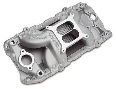 Edelbrock performer rpm air-gap intake manifold bbc fits large oval port heads