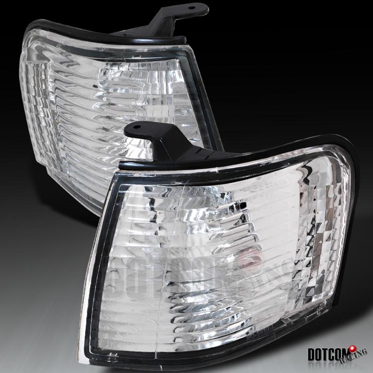 95-99 toyota tercel crystal clear chrome corner lights signal