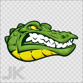 Decal stickers alligator crocodile alligators crocodiles reptile 0500 zacvl