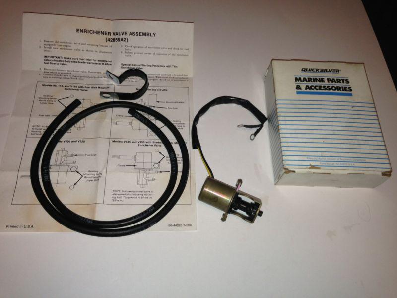 Quicksilver enricher valve assembly #42859a2 new in box + free shipping