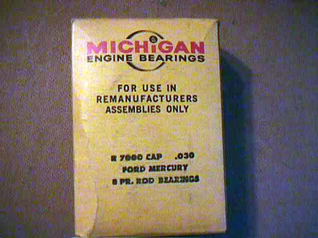 1954 to 1964 ford 239-256-272-292-312ci y-block conn rod bearing set .020