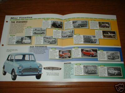 ★★1959-99 history of mini brochure austin rover bmc cooper mk1 mkii mkiii moke★★