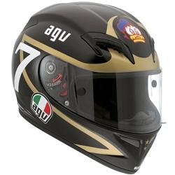 New agv grid barry sheene replica motorcycle helmet, black/gold, med/md