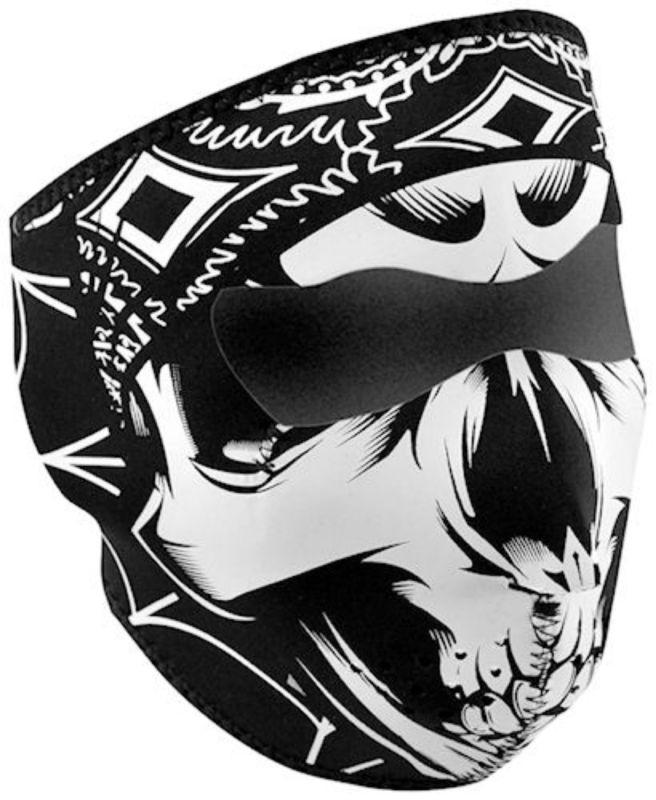 Zan lethal threat gangster neoprene full face mask one size fits most reversible