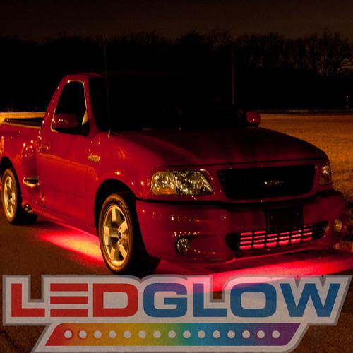 Red led truck neon lights kit w. 6 tubes, 162 leds