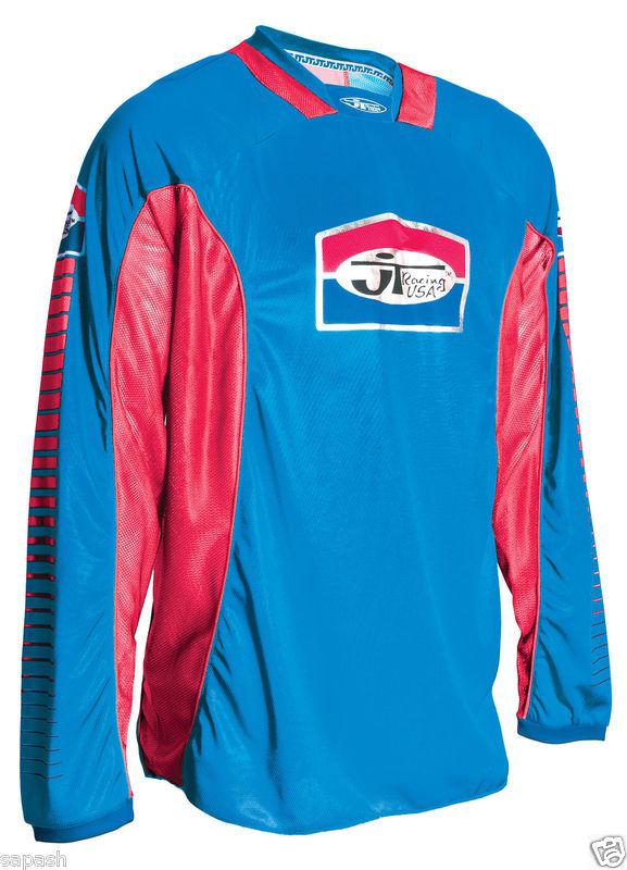 New jt racing mx jersey xl blue / red 2012 close-out