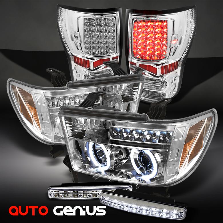 07-13 tundra ccfl projector headlights + led tail lights + daytime running led