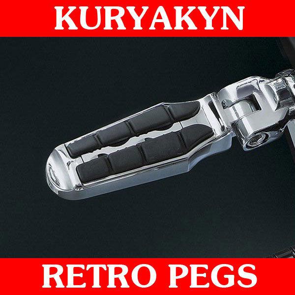 Kuryakyn 4400 retro footpegs motorcycle harley sportster xl pair pegs