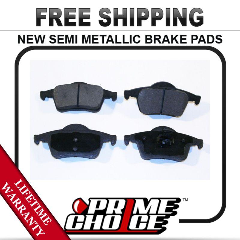 Rear semi metallic disc brake pad kit full set with lifetime warranty