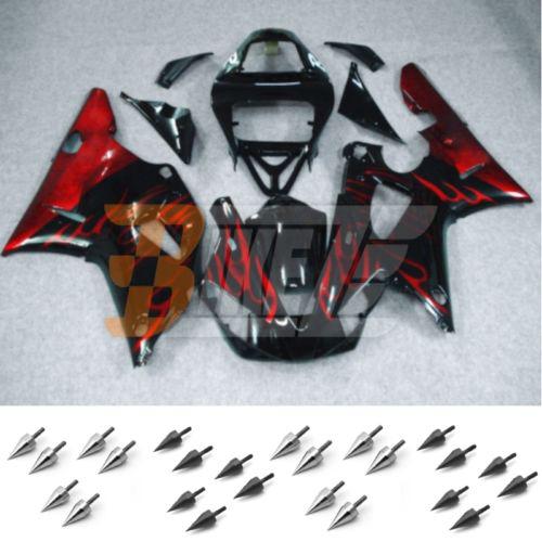 Bolt kit & injection fairing kit bodywork for yamaha yzf 1000 r1 2000 2001 paa