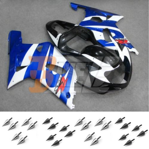 Bolt kit & injection fairing kit bodywork for suzuki gsx r 1000 k1 2001 2002 ao