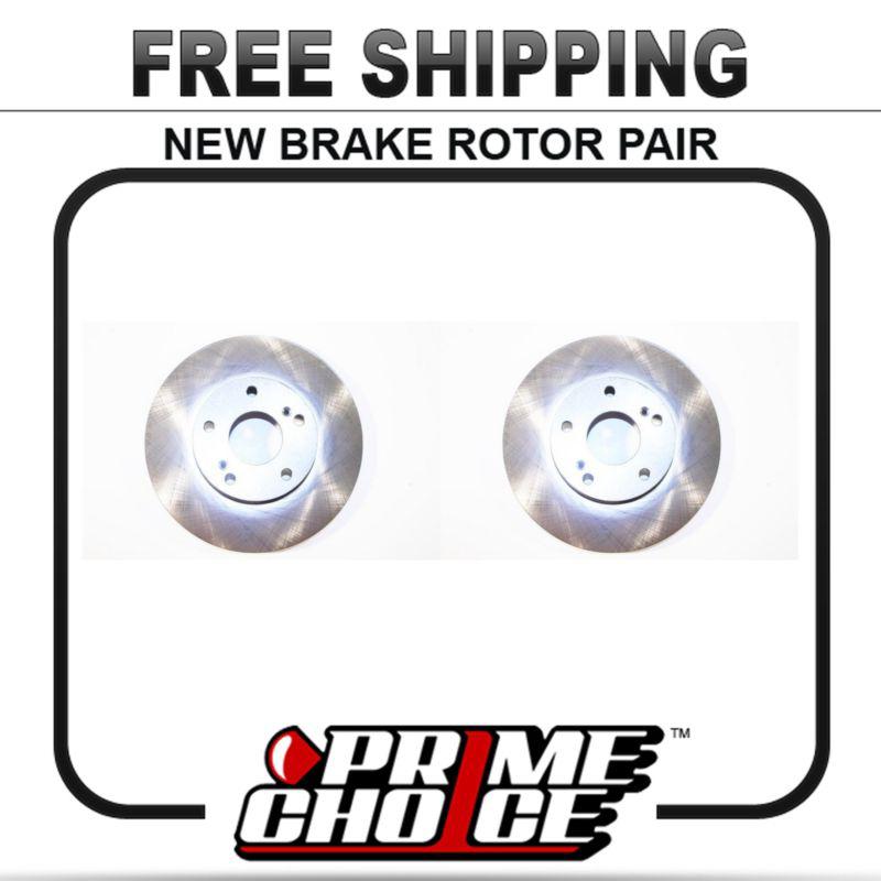 Pair of 2 premium front disc brake rotors new set kit for left and right side