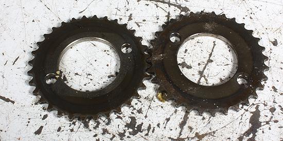 1981 yamaha xj550 maxim camshaft sprockets/gears/oem