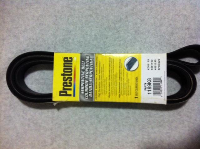 Prestone 1189k8 serpentine belt - brand new