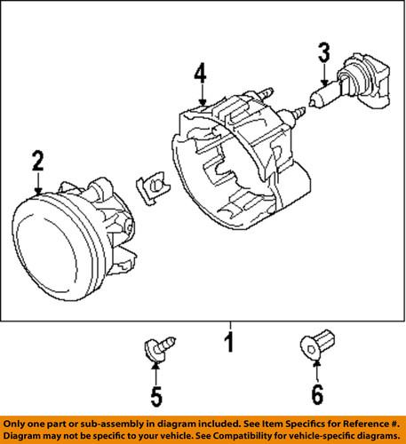 Subaru oem 84501sc030 fog light-fog lamp assembly