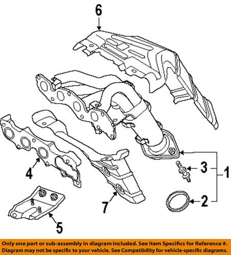 Mazda oem l3a140581 exhaust pipe to manifold gasket/exhaust flange/donut gasket