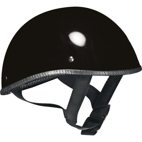 Black s vega xts naked half helmet