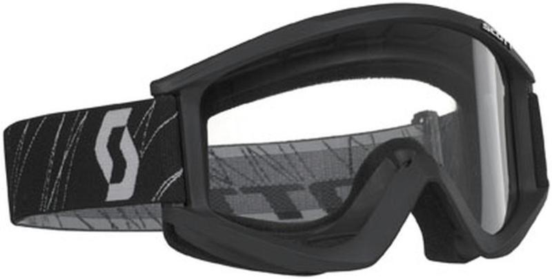 New scott recoil xi w/ clear standard lens adult goggles, black, one size