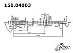 Centric parts 150.04003 front brake hose