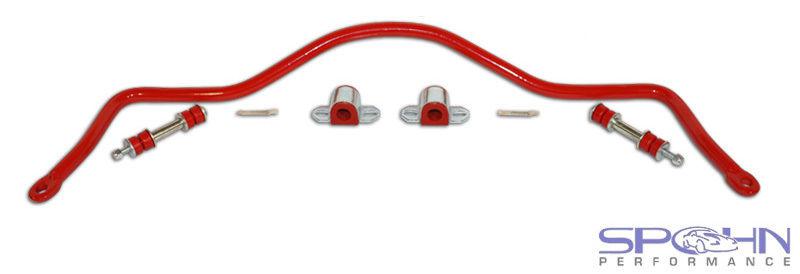 Spohn solid chrome moly 1"/25mm rear sway bar red