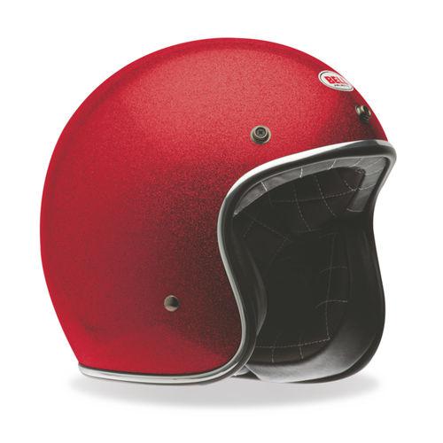 Bell custom 500 solid helmet red flake