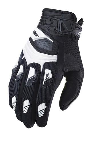 Thor 2014 deflector gloves white black 2xl new motocross