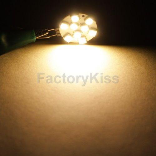 Gau 12v 5050-chip g4 9 smd led landscaping spot light bulb lamp warm white #041