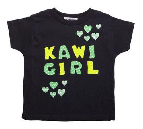 New kawasaki kawi girl toddler patches t-shirt size 4t k042-2540-bk4t