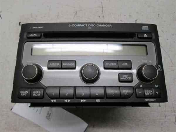 06-08 honda pilot 6 disc cd 1tv9 radio oem