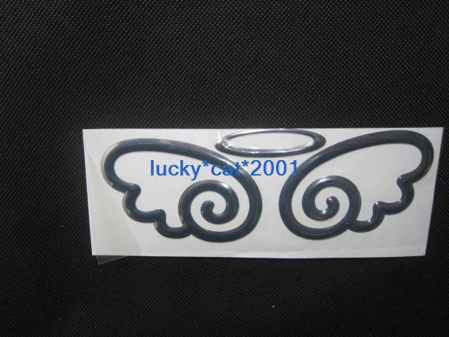 New cute 3d angel style angel car sticker auto car emblem decal decoration 