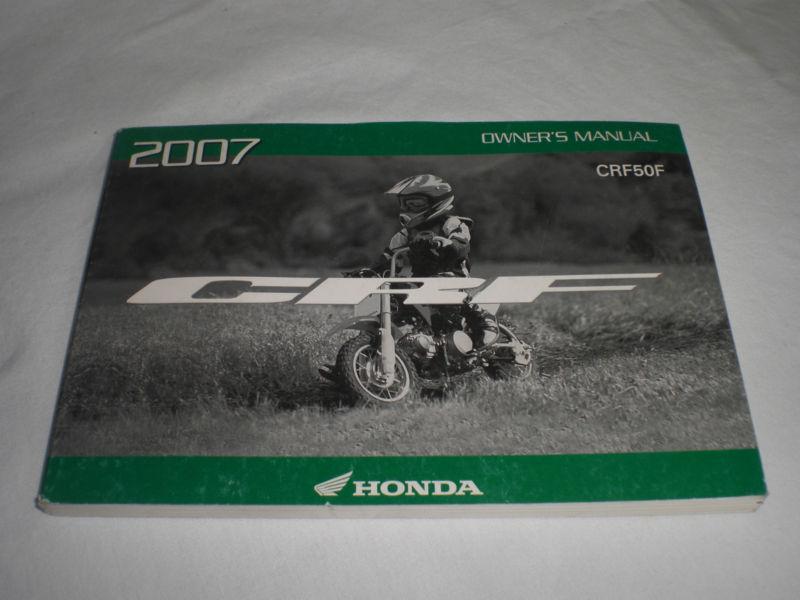 Su4 31gel670 2007 crf50 f crf50f owners manual genuine honda