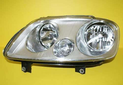 Vw caddy 2003-2007 headlight chrome clear left lh