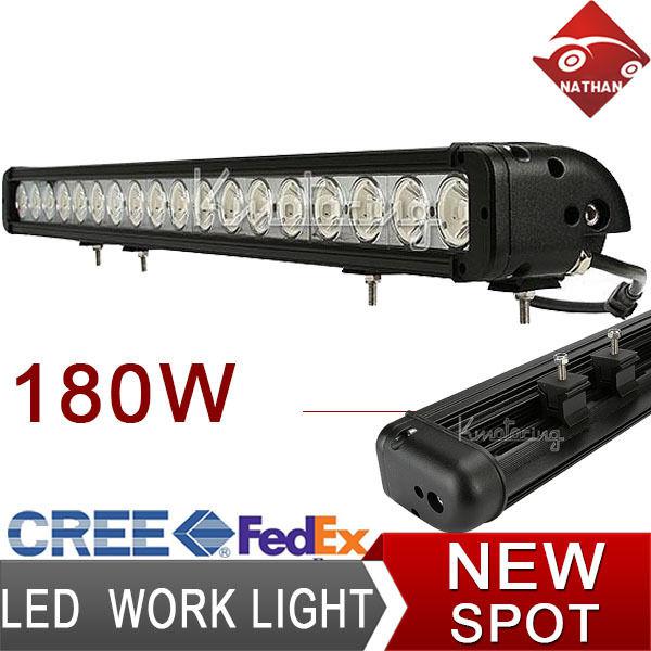 180w 15480lm spot cree led work driving light bar offroad cab suv van atv van