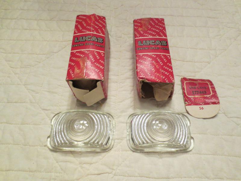 2 vintage lucas nos vauxhal victor 1958-1962 inner tail light lens with boxes  