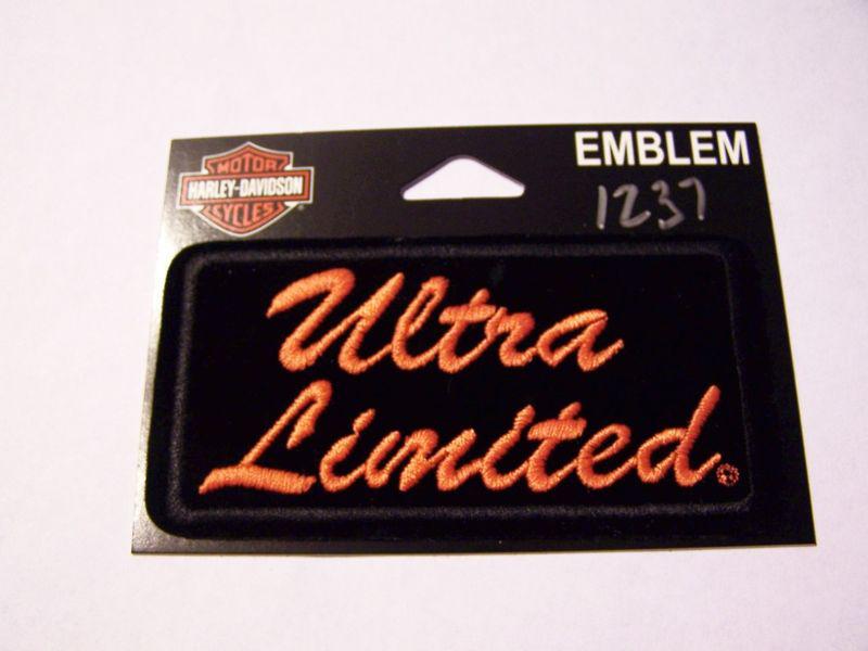 #1237 harley motorcycle vest patch ultra limited em1061642