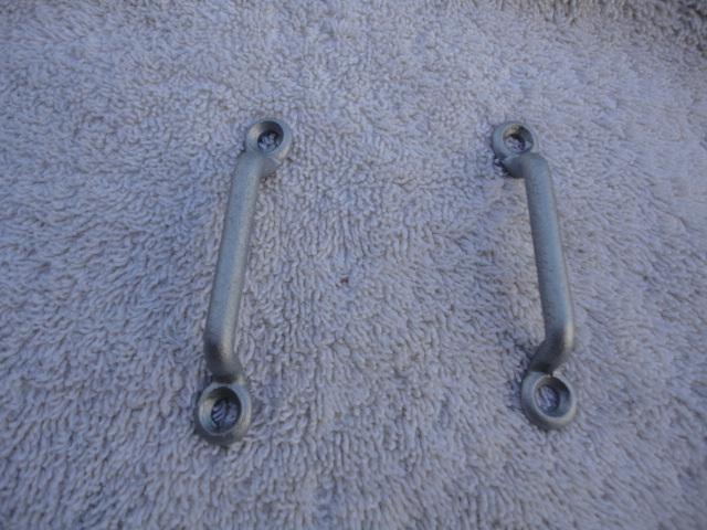 1953 1954 1955 corvette original top strap mounts with rare screws 