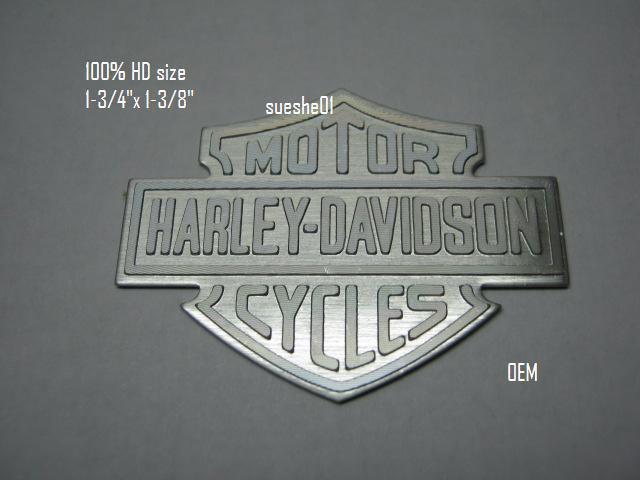  harley davidson, small metal,  silver color, emblem, 100% oem