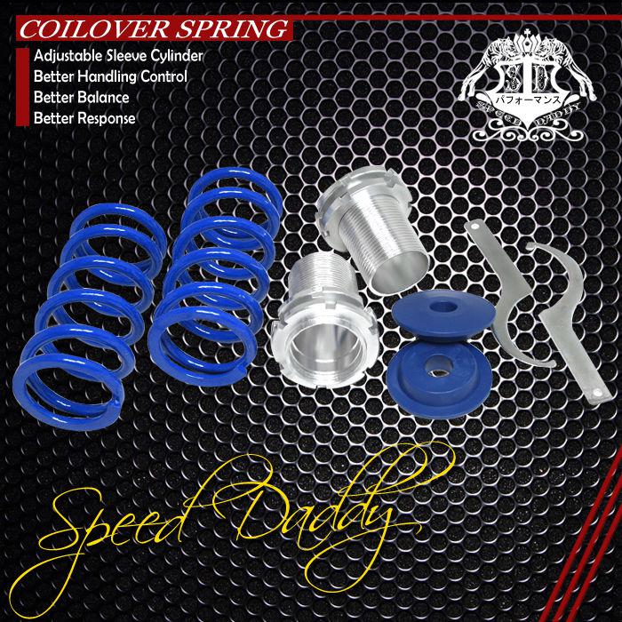 Front suspension coilover 0-3"coil spring 83-87 corolla trueno gts sr5 ae86 blue