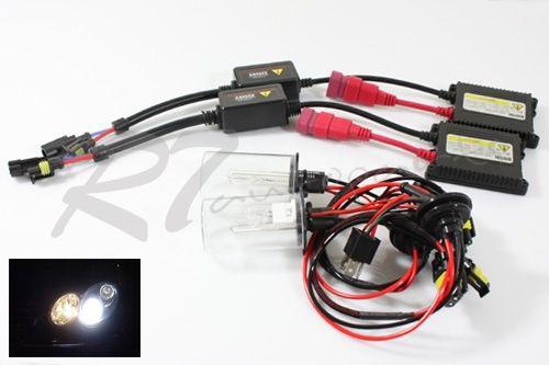 H4/hb2 jdm 6000k white slim ac xenon hid single low beam lights conversion kit