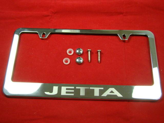 Volkswagen  jetta   license plate frame stainless steel chrome