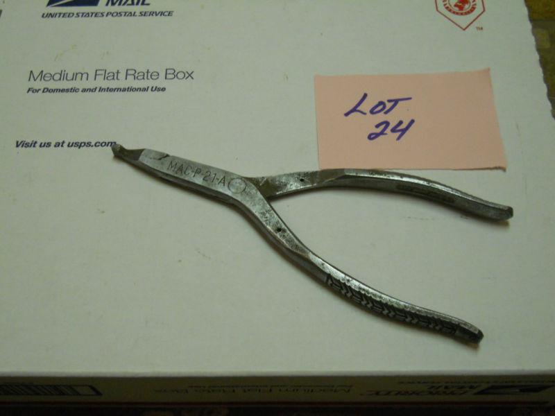 Mac tools retaining ring pliers p-21-a missing spring vintage