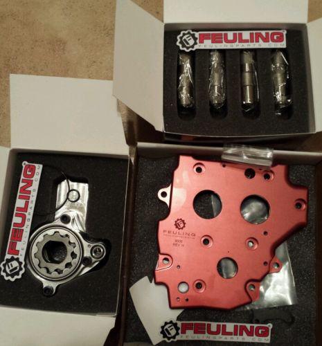 Feuling hp+ cam support plate oil pump engine lifters system kit harley twin cam