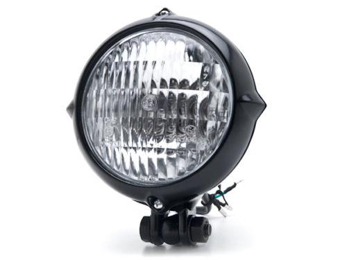 Black motorcycle headlight for harley davidson xl 883 hugger sportster