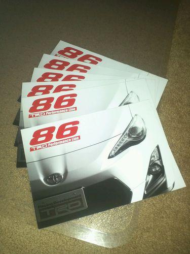 Jdm trd toyota 86 parts catalog x8 pieces