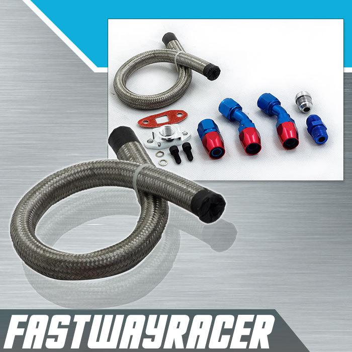 T3 t4 t3/t4 t04e t66 t67 t70 gt45 gt30 turbo oil drain line kit oil return line