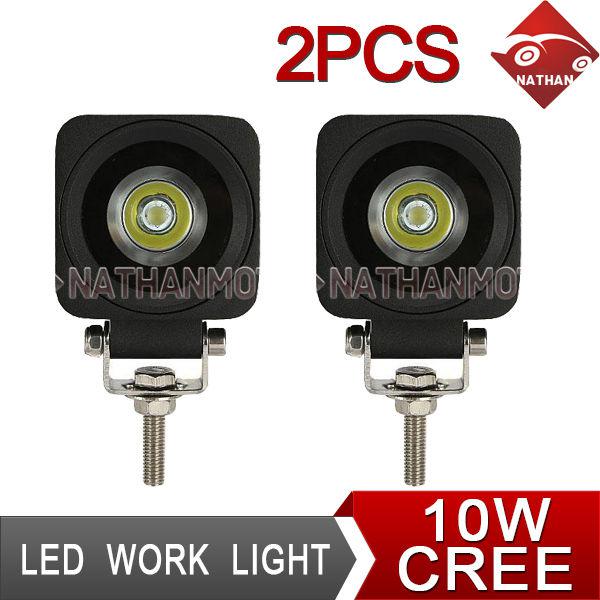 2x 10w ip67 cree led work light flood pencil beam lamp offroad boat car utb cab