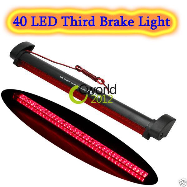 Auto car red light 40 led third brake stop tail lamp bar dc 12v