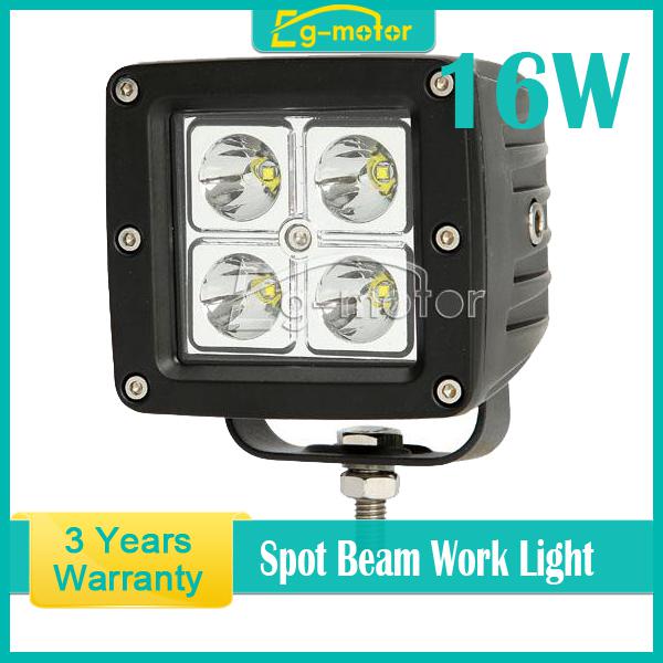 16w cree led spot beam work light offroad lamp car truck boat suv 4wd 4x4 jeep