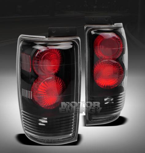 1997-2002 ford expedition truck tail brake lights lamp black 1998 1999 2000 2001